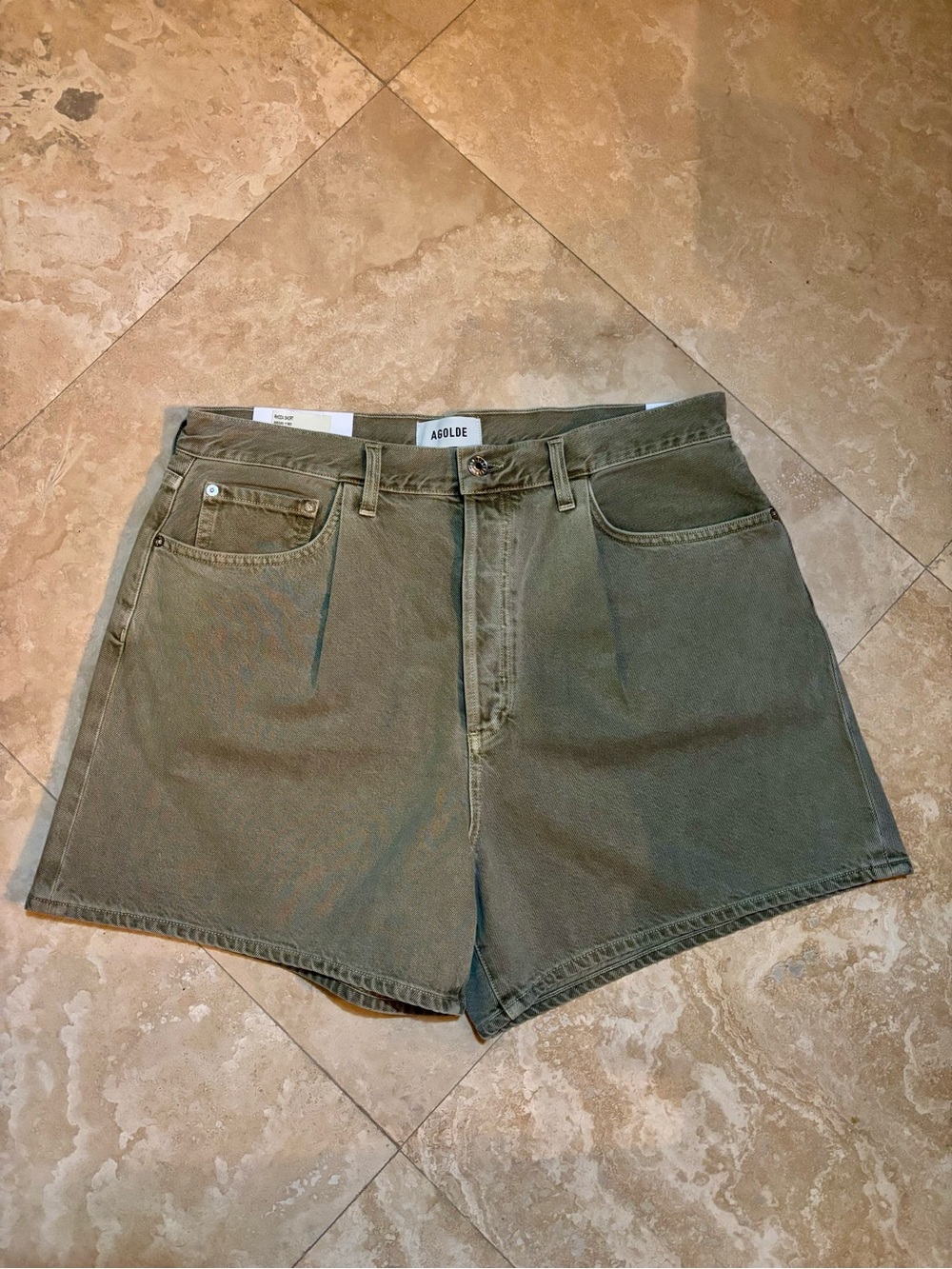 AGOLDE Natural Rhoda High-Rise Denim Shorts NWT 31 - Picture 5 of 11